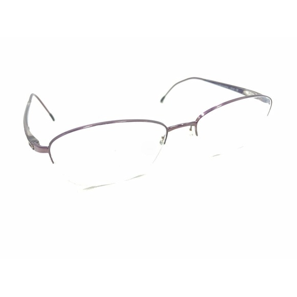 Silhouette 6614 40 6052 Titanium Purple Half Rim Eyeglasses Frames 51-16 130 - Picture 1 of 12